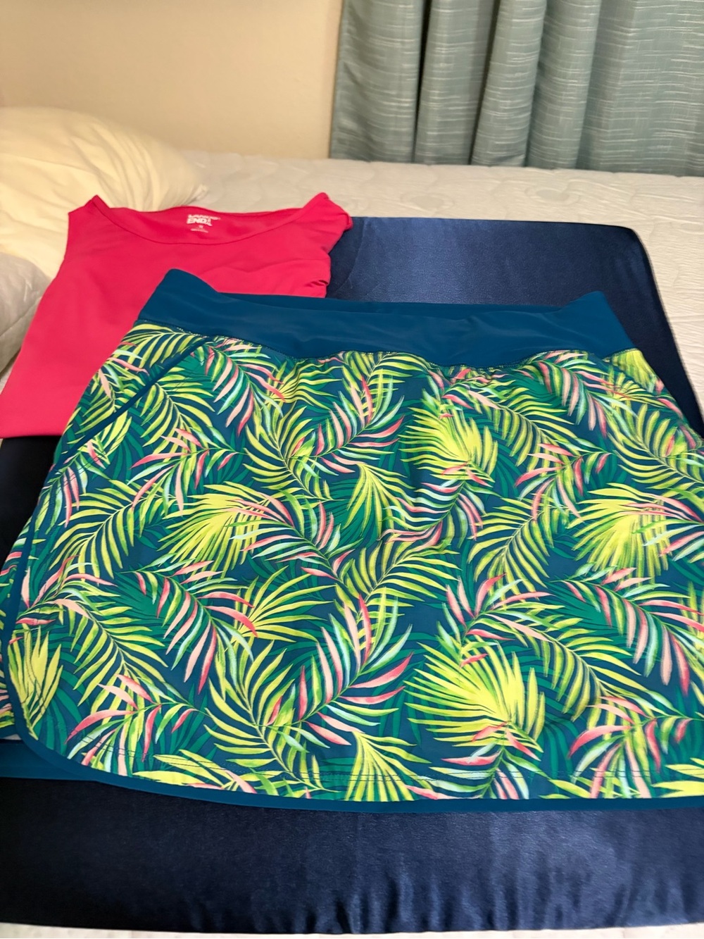 Lands' End Teal Active Skort